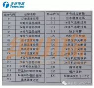 天舒空气能热泵故障代码大全（珍藏版）