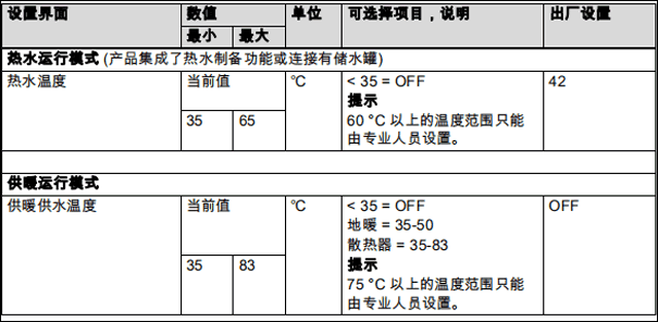 威能壁挂炉设置